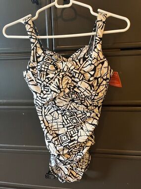 Lands End - Carmela Slender Suit- ivory and black